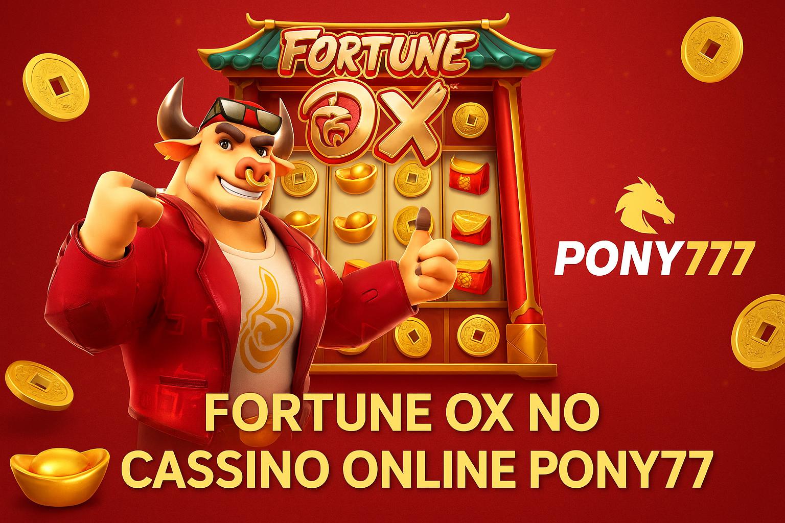 Fortune Ox no PONY777 - Aposte Agora e Reivindique Seus Ganhos